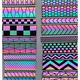 織帶燙炫彩反光熱貼