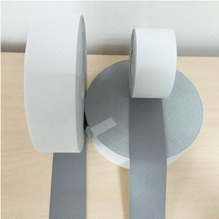 亮銀全棉阻燃反光布